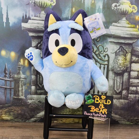 Build A Bear Bluey 2 SOUNDS Stuffed Animal Plush 5 in 1 &  Theme Song Boxes - Picture 3 of 12